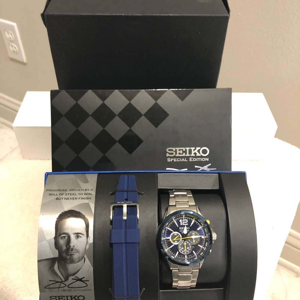 SEIKO premium watch special edition Jimmie Johnson